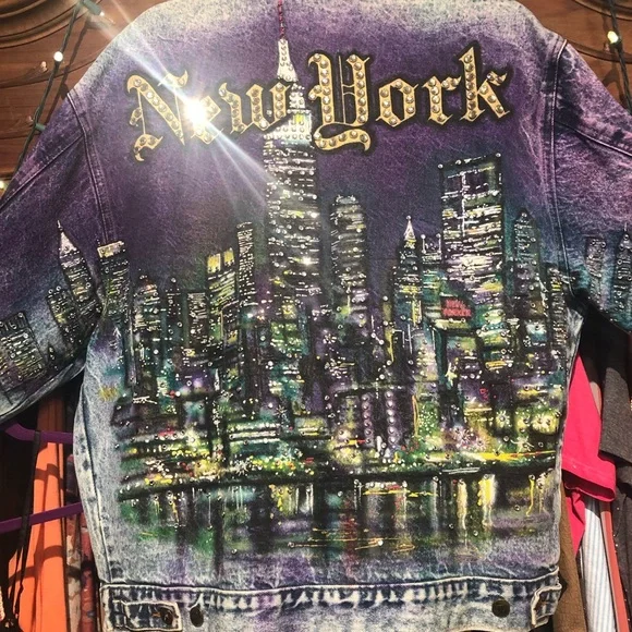 VNT 80s Tony Alamo Designer Jean Jacket - Picture 3 of 16